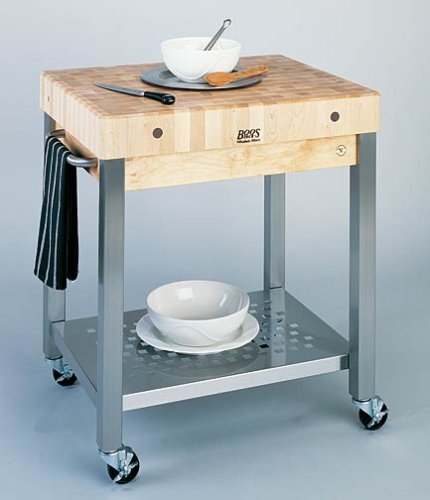 John Boos Cucina Technica 24 x 24 (4 Thick Hard Top) by Chopping Blocks