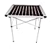Camping Table and Chairs Quest Aluminum Roll Slat Table for Camping