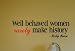 Well Behaved Women - Marilyn Monroe Wall Quote Decal Sticker