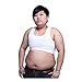 Lesbian Super Flat Chest Built-in Elastic Band Binder Slim Fit Tank Tops (Lable Size 2XL (US Size XL), 2) White