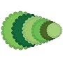 Spellbinders S4-124 Nestabilities 6-Piece Concentric Die Template, Classic Scalloped Circles, Large