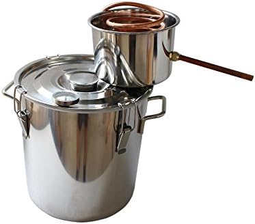 5 Gal 18L Water Moonshine Still Stainless Steel Boiler Alcohol Home Distiller