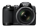 Nikon Coolpix L120 Digital Camera - Black (14MP, 21x Optical Zoom) 3-inch LCD