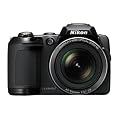 Nikon Coolpix L120 Digitalkamera (14 Megapixel, 21-fach opt. Zoom, 7,5 cm (3 Zoll) Display, HD Video, bildstabilisiert) schwarz