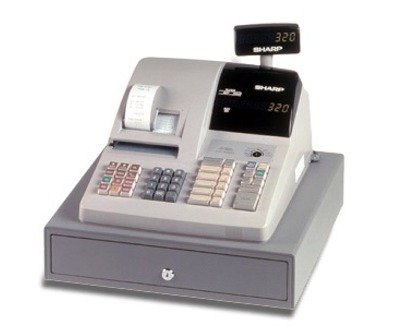 Sharp Cash Register ER-A320 A-320 Electronic with Validation & Full Year Waranty.