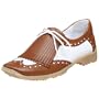 Sesto Meucci Women's Gauri Oxford Golf Shoe,White/Tan,9 C US