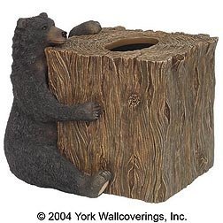 Black Bear Tissue Box Cover