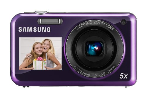 Samsung PL120 Digital Camera - Purple (14MP, 5x Optical Zoom) 1.5 inch Front, 2.7 inch Rear LCD