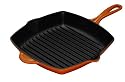 Le Creuset Cast Iron Square Grillit, Volcanic, 26 cm