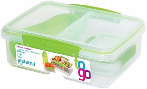 Sistema Us Inc 60003 Lunch Combo Kit 3 Count Assorted Colors