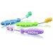 Nuby ID754 3 Piece Toothbrush Set Green