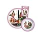 John Deere Pink Kids Girls Dinner Set Farm Kitchen NEW