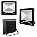Warmoon Outdoor LED Flood Light, 50W Daylight White 6500K Waterproof IP66 Security Lights with 3-Prong US Plug