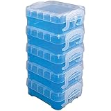 ADVANTUS Super Stacker Bitty Box, 5 Pack, Blue (40316)