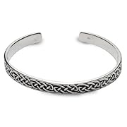 Celtic Knotwork Sterling Silver Cuff Bracelet
