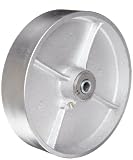 RWM Casters CIR-0820-08 8″ Diameter X 2″ Width Cast Iron Wheel with Straight Roller Bearing, 1400 lbs Capacity, 1/2″ Axle Diameter