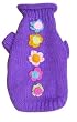 Cute Dog Sweater Turtle Neck with Flowers Purple Xs