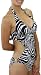 Zebra Monokini Swimsuit One-Piece Swim Bikini Medium