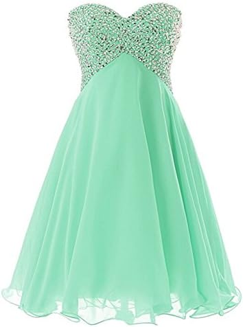 Endofjune Short Paragraph with Beads Cocktail Skirt US-0 Mint