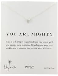 Dogeared Sterling Silver You Are Mighty Reminder Necklace, 18"