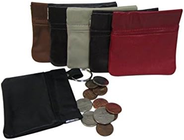 Improving Lifestyles® Leather Coin Pouch Squeeze Black RLIL92801BK