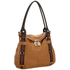 Tignanello Soft Touch Colorblock Flap Tote
