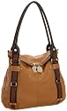 Tignanello Soft Touch Colorblock Flap Tote