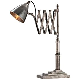 Arteriors Home Fraiser Antique Silver Adjustable Desk Lamp