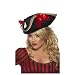Smiffy's Fever Pirate Hat (Black and Red)