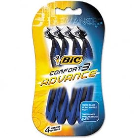 Buy Bic mens comfort 3 advanced shaver for sensitive skin - 4 ea pack, 6 pack by BIC