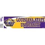 NCAA Louisiana State Fightin Tigers Wave Bumper Sticker