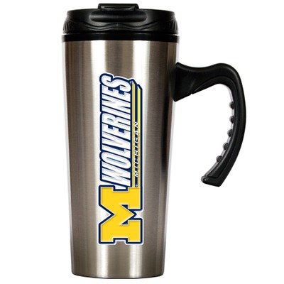 Michigan Wolverines 16oz Stainless Travel Mug