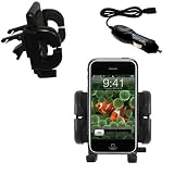 Apple iPhone 3G Auto Vent Holder with Car Charger - Uses Gomadic TipExchange