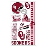 Oklahoma Sooners Temporary Tattoos Set (Set of 6 Sheets)