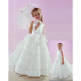 NWT Brand New Flower Girl White Wedding Layers Dress