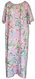 Plus Size Round Neck Long Dress - Summer Flourish Hawaiian Aloha Caftan/Kaftan Style Evening Dress
