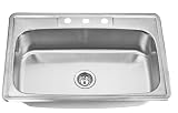 Drop-In/Overmount Stainless Steel Kitchen/Laundry Sink