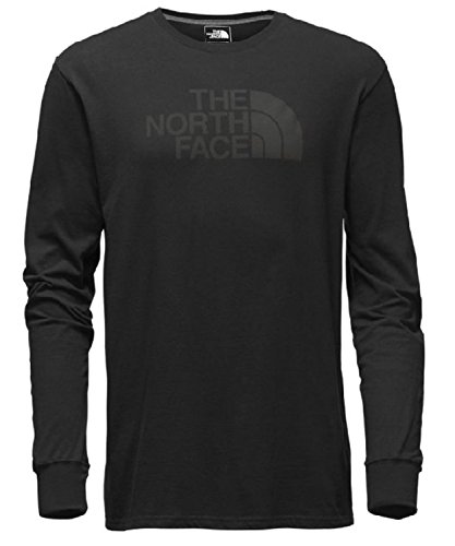 Northface Men'S Half Dome Black Grey Cotton Blend T Shirt L
