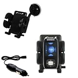 Samsung Yepp YP-T9 4GB Flexible Auto Windshield Holder with Car Charger - Uses Gomadic TipExchange