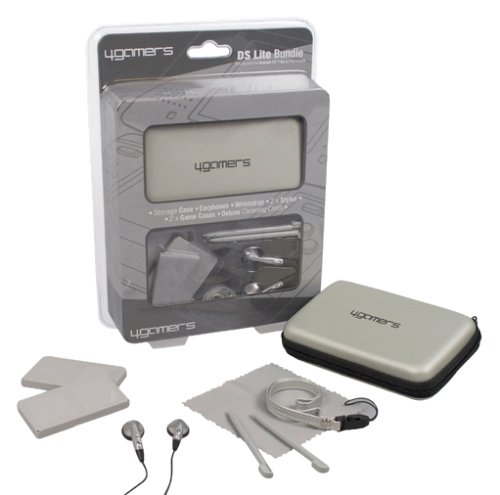 4Gamers Silver Accessory Bundle for DS Lite/DSi (Nintendo DS)