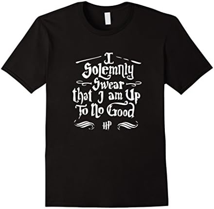 I solemnly swear that I am up to no good shirt - Male XL - Black
