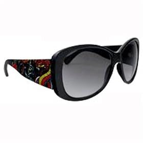 FLAG EAGLE PATRIOTIC TATTOO BLACK OVERSIZED SUNGLASSES