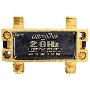 Ultralink Pro-3 Videophile Ultra High-Performance 2 Ghz Signal Splitter (3 Way) (Satellite Accessories ) Ultralink Pro-3 Videophile Ultra High-Performance 2 Ghz Signal Splitter (3 Way) (Satellite Accessories )