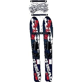 Kwik Tek AHST-100 Breakthrough Widebody Trainer Skis, 47 Inch - Wood