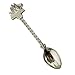 Verdental Retro Stereoscopic Coffee Spoon Tea Spoon Dessert Spoon Mixing Spoon Ice Cream Spoons Set of 5 (Silver)