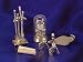 Dollhouse Miniature Set of Brass Fireplace Tools