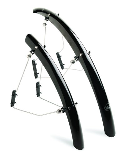 Planet Bike SpeedEZ Road Front and Rear Bicycle Fender Set (Black, 35mm Wide)