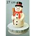 EISFREIHALTER SCHNEEMANN 27 cm mit FARBWECHSEL LED LICHT