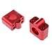 Generic Pair 28MM 1 1/8inch Handle Bar Protaper Fat Bar Risers Mount Clamp Fit Dirt Bike ATV Quad - red RS.810.00