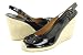 TORY BURCH Hallie Patent Espadrille Wedge Black, Size 10.5